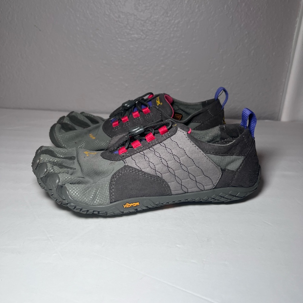 Vibram Women Size 7.5 / 8 FiveFingers Trek Ascent Hiking Shoes Mega Grip Grey - Picture 5 of 10